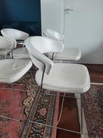 Gratis wit leren stoelen alle 6 in 1x ophalen, Vijf, Zes of meer stoelen, Modern, Gebruikt, Leer