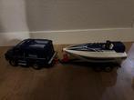 Playmobil politieauto met boot, Hobby en Vrije tijd, Modelauto's | 1:24, Ophalen of Verzenden, Zo goed als nieuw, Overige merken