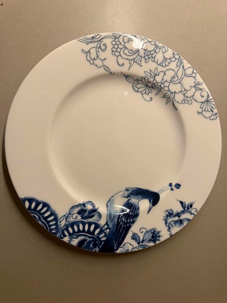 Royal Delft Peacock Symphony Diner Bord 4 stuks, Huis en Inrichting, Keuken | Servies, Nieuw, Bord(en), Overige stijlen, Keramiek