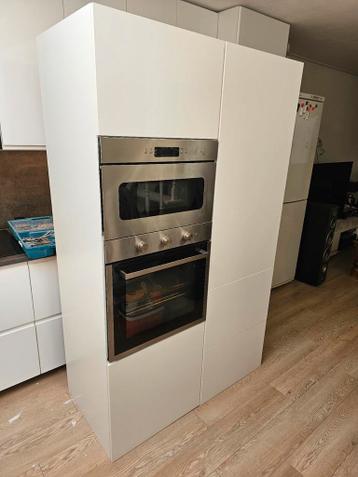 IKEA Metod/Vallstena 60x60x200 keukenkasten + magnetron/oven - afbeelding 1