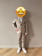 Jongens slim fit blazer met stretch WE Fashion beige, Ophalen of Verzenden, Zo goed als nieuw, Maat 34 (XS) of kleiner, Beige