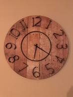 Industriële wandklok 70cm - zo goed als nieuw!, Ophalen, Zo goed als nieuw, Analoog, Wandklok