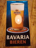 Bavaria Bieren emaille bord te koop of te ruil, Verzamelen, Biermerken, Ophalen, Zo goed als nieuw, Reclamebord, Plaat of Schild