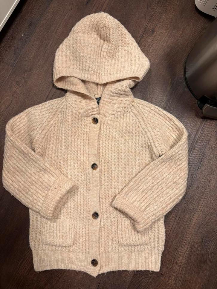 Kindervest met capuchon, Kinderen en Baby's, Kinderkleding | Maat 98, Zo goed als nieuw, Jongen of Meisje, Trui of Vest, Ophalen of Verzenden