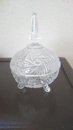 glazen (kristal) bonboniere  op 3 pootjes, Antiek en Kunst, Ophalen of Verzenden