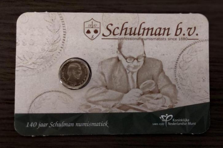 140 jaar Schulman Numismatiek in coincard, Postzegels en Munten, Munten | Nederland, Euro's, Koningin Beatrix, Ophalen of Verzenden