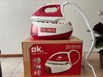 Ok steam iron, Witgoed en Apparatuur, Strijkijzers en Strijkplanken, Ophalen of Verzenden, Nieuw, Strijkijzer met snoer