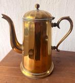 vintage geelkoperen koffie- of theepot, Ophalen of Verzenden, Brons