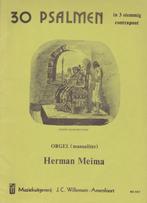 Herman Meima - 30 PSALMEN in 3 stemmig contrapunt, Ophalen of Verzenden, Gebruikt, Artiest of Componist, Religie en Gospel