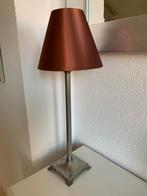 Mooi schemerlampje van zilvertin, Ophalen of Verzenden, 50 tot 75 cm