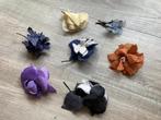 vintage retro lotje zijde corsages broches spelden bloemen, Sieraden, Tassen en Uiterlijk, Broches, Ophalen of Verzenden, Zo goed als nieuw