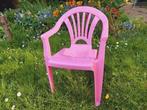 Plastic roze tuinstoeltje voor kids, Ophalen, Zo goed als nieuw