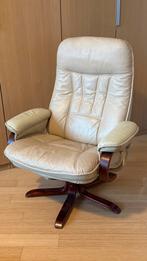 Cosmo Casa verstelbare relaxfauteuil Ivory, Huis en Inrichting, Fauteuils, Gebruikt, Midcentury, 50 tot 75 cm, Ophalen