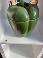 aardewerk groene paprika, Ophalen of Verzenden, Zo goed als nieuw