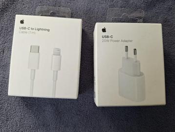 Apple 20W Power adapter - USB-C - Snellader iPhone Wit beschikbaar voor biedingen