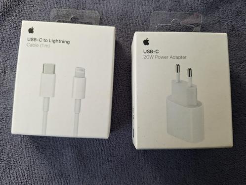Apple 20W Power adapter - USB-C - Snellader iPhone Wit, Telecommunicatie, Mobiele telefoons | Telefoon-opladers, Nieuw, Apple iPhone