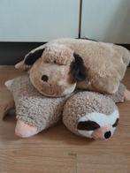 Pillow pets knuffel kussen hond & luipaard, Ophalen of Verzenden, Zo goed als nieuw, Hond