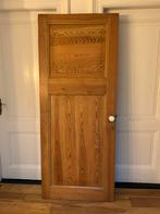 Antieke grenen deur, Doe-het-zelf en Verbouw, 80 tot 100 cm, Gebruikt, Hout, Ophalen