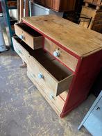 Antieke grenen ladenkast - 100x55x100H, Huis en Inrichting, Kasten | Ladekasten, Ophalen, 1025xe, Zo goed als nieuw, Minder dan 100 cm