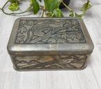 vintage blik met vogels, Verzamelen, Blikken, Ophalen of Verzenden, Gebruikt, Overige
