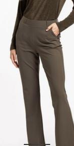 Studio Annelies flair bonded broek army groen M, Kleding | Dames, Ophalen of Verzenden, Zo goed als nieuw, Groen, Lang
