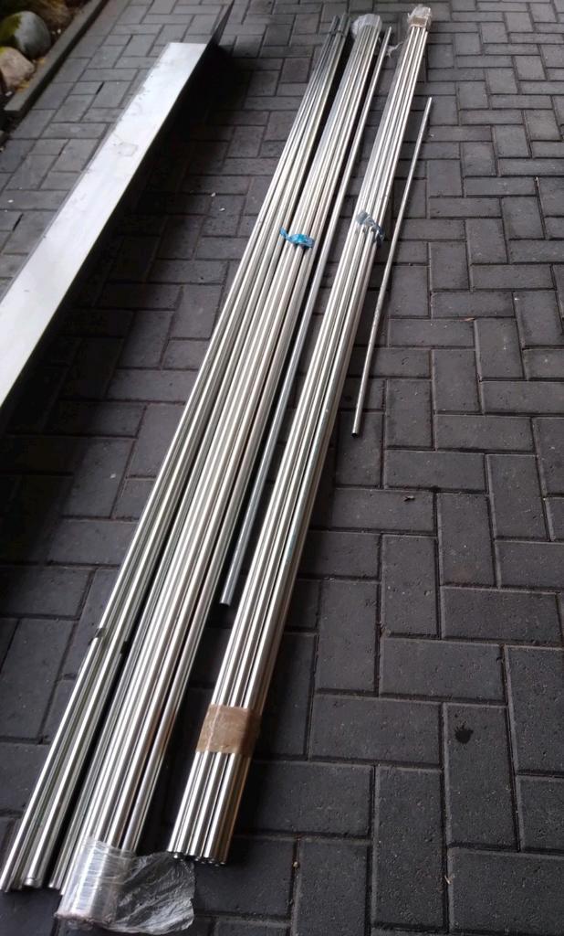 Ca 25 stuks stalen buizen 20, Doe-het-zelf en Verbouw, Metalen, Nieuw, Ophalen