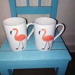 Flamingo mokken 4 stuks, Ophalen, Zo goed als nieuw, Overige stijlen, Kop(pen) en/of Schotel(s)
