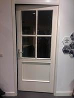 GRATIS 2 opdekdeuren met glas (2.11x0.93), Doe-het-zelf en Verbouw, Deuren en Horren, Ophalen, Gebruikt, 80 tot 100 cm, Binnendeur
