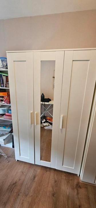 Brimnes kledingkast wit, Huis en Inrichting, Kasten | Kledingkasten, Zo goed als nieuw, 150 tot 200 cm, 100 tot 150 cm, 50 tot 75 cm
