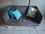 Bankje ikea grijs zgan, Huis en Inrichting, Ophalen, Tweepersoons, 75 tot 100 cm, Zo goed als nieuw