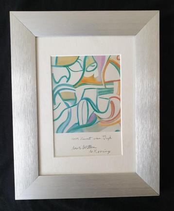 Willem de Kooning - Garden in Delft - Grafiekje in Lijst beschikbaar voor biedingen