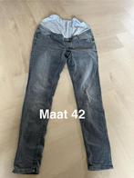 Zwangerschapsbroek maat 42, Maat 42/44 (L), Ophalen of Verzenden, Zo goed als nieuw, Grijs