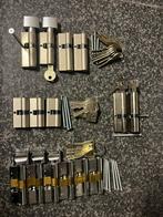 Diverse enkele en gelijksluitende cilinders, Ophalen of Verzenden, Zo goed als nieuw, Koper of Messing, Slot