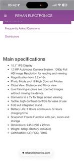 Looky 10: Draagbare 2-in-1 Full HD Loep, Ophalen of Verzenden, Nieuw, 12 tot 20x, Overige typen