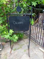 Uniek Klassiek Oud IJzeren Welkomstbord Brocante / Theetuin, Ophalen, Gebruikt
