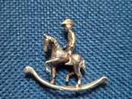 Zilveren miniatuur ruiter te Paard, Ophalen of Verzenden, Zilver