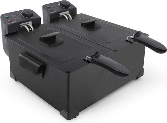 Tomado Dubbele Frituurpan - Zo goed als nieuw!, Witgoed en Apparatuur, Frituurpannen, Zo goed als nieuw, 4 liter of meer, Duo-friteuse