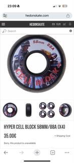 Hyper Cell Block 58mm/88A Wielen + Bauer Frames, Fietsen en Brommers, Ophalen of Verzenden, Gebruikt, Algemeen, Wiel