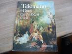 Telemann 6 Duos fur 2 Flotes 1752.ll, Muziek en Instrumenten, Bladmuziek, Klassiek, Dwarsfluit of Piccolo, Ophalen of Verzenden