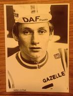 persfoto Adrie van der Poel 1981 Daf Cote d'Or Gazelle, Verzamelen, Ophalen, Zo goed als nieuw, Spelerskaart