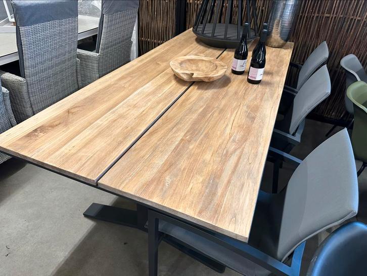 SUNS Stockholm tuintafel 220  antraciet, Tuin en Terras, Tuintafels, Zo goed als nieuw, Rechthoekig, Aluminium, Ophalen