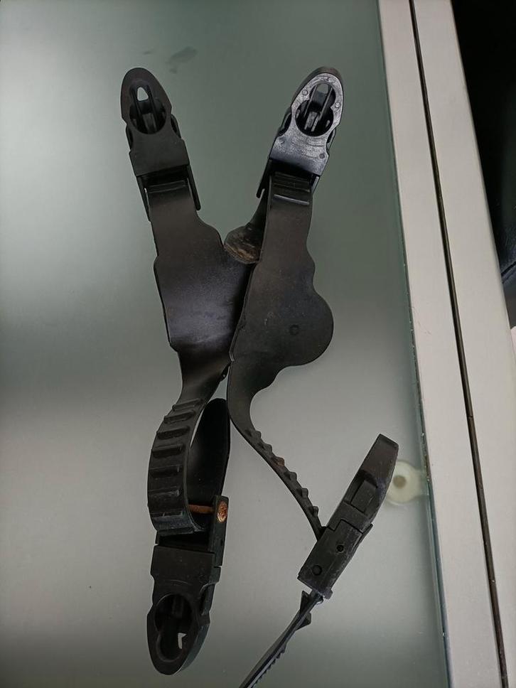 Strap hielband band buitenviinnen rubber 2x, Watersport en Boten, Duiken, Zo goed als nieuw, Zwem- of Duikvliezen, Ophalen of Verzenden