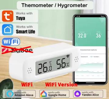 WiFi Thermometer Hygrometer met LCD-Display Draadloos beschikbaar voor biedingen