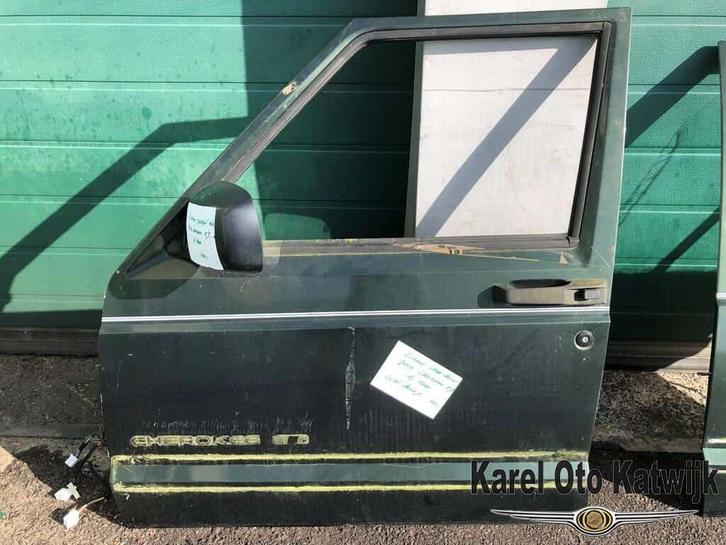 Voordeur links Jeep Cherokee XJ Groen (klein deukje), Auto-onderdelen, Carrosserie en Plaatwerk, Deur, Voor, Links, Gebruikt, Ophalen of Verzenden