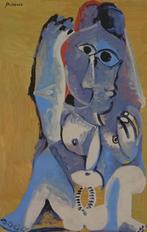 Picasso (1881) Kleur Lithografie " Zittend Naakt " Gen Ges, Ophalen of Verzenden