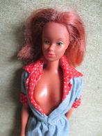 Vintage  barbie Super linna in outfit rode haren j 70, Verzamelen, Poppen, Gebruikt, Pop, Verzenden