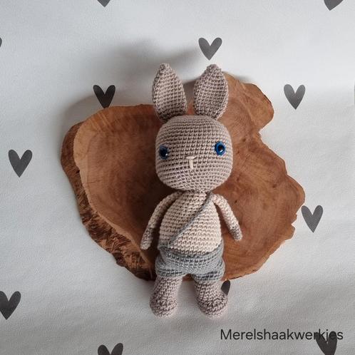 Handgemaakte knuffel konijn, Kinderen en Baby's, Kraamcadeaus en Geboorteborden, Nieuw, Ophalen of Verzenden