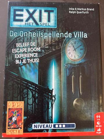 EXIT spel - De Onheilspellende Villa beschikbaar voor biedingen