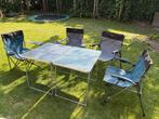 Set 4x Bardani campingstoelen en 2x Safarica campingtafels, Caravans en Kamperen, Ophalen, Gebruikt, Overige
