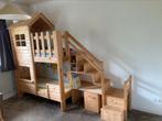 Mooi houten stapelbed peuter/kleuter, Kinderen en Baby's, Kinderkamer | Stapelbedden en Hoogslapers, Verzenden, Gebruikt, Stapelbed